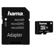 Hama Microsdhc 32gb classe 10 22mb/s+adaptateur/mobile, emballage fin