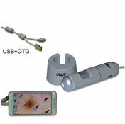 Bangweier Portable OTG USB microscope numérique 5 x ~ 200 x microscope numérique Mic-fi Wifi longue distance, Optics