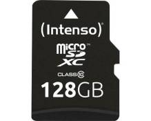 Carte microSDXC Intenso 128 GB Class 10 avec adaptateur SD