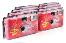 Lot de 8 appareils photo jetables TopShot Love Hearts pour 27 photos avec flash