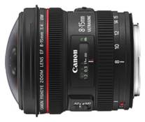 Objectif reflex Canon EF 8-15mm f/4 L USM Fisheye noir