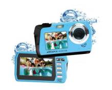Appareil photo numérique Aquapix W3048-I Edge Iceblue 48 Mill. pixel glace, bleu caméra submersible, écran frontal