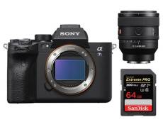 Boîtier Noir Sony Alpha A7S III FE 50 mm f1.4 GM + SanDisk 64GB Extreme PRO UHS-II SDXC 300 MB/s