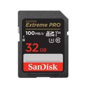 Carte mémoire SD SanDisk Extreme Pro SDHC UHS-I U3 Class10 32 Go