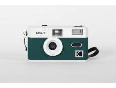 Kodak f9 argentique - appareil photo kodak rechargeable 35mm vert, objectif grand angle fixe, viseur optique , flash intégré + pellicule apx 100, 36 p