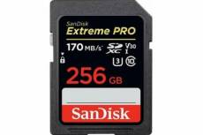 Carte mémoire SanDisk Extreme Pro SDXC 256 Go jusqu'à 170 Mo/s
