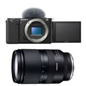 Sony appareil photo hybride alpha zv-e10 noir + tamron 17-70