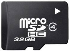 Carte mémoire MicroSDHC 32 Go Class4
