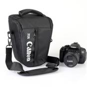 Sac appareil photo bandoulière étanche W001 pour Canon reflex - Noir