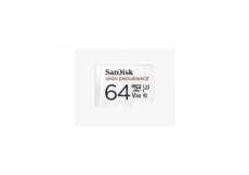 Sandisk Carte MicroSD High Endurance Monitoring - 64Gb + Adaptateur