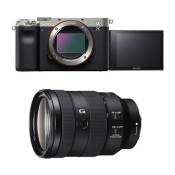 Sony appareil photo hybride alpha 7c silver + fe 24-105