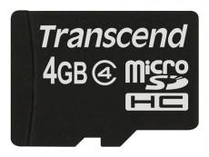 Transcend - Carte mémoire flash - 4 Go - Class 4 - micro SDHC