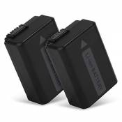 CELLONIC® 2X Batterie Remplacement NP-FW50 1050mAh pour Sony Alpha A7 II A7S A7R II, Alpha A6000 A6100 A6300 A6500, RX10 (I II III IV), A55, NEX-5 NP-