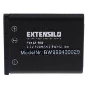EXTENSILO Batterie compatible avec Medion Life E44056, P43001, P42002, P43005, P43007 appareil photo, reflex numérique (700mAh, 3,7V, Li-ion)