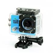 Camera Embarquée Sports Wi-Fi LCD Caisson Étanche Waterproof Full HD Bleue 64Go YONIS