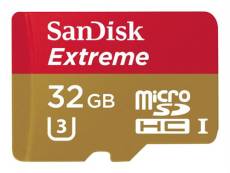 SanDisk Extreme - Carte mémoire flash (adaptateur microSDHC - SD inclus(e)) - 32 Go - UHS Class 1 / Class10 - 300x - microSDHC UHS-I