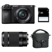 Sony appareil photo alpha 6700 noir + 16-50 + 55-210 + ft + sd