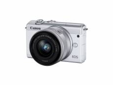Canon eos m200 blanc + 15-45 garanti 3 ans 3700C010