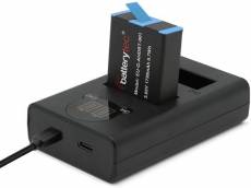 Batterie pour appareil photo Batterytec Batterie de remplacement avec chargeur pour GoPro Hero 9,Hero 10 Black