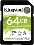 Kingston Canvas Select Plus - Carte mémoire flash - 64 Go - Video Class V10 / UHS-I U1 / Class10 - SDXC UHS-I