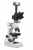 Radical professionnel trinoculaire polarisant minerai Réflexion Lumière Microscope w Appareil photo 3 Mpix