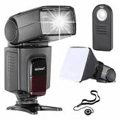 Neewer TT560 Flash Speedlite Kit pour pour Canon Nikon Sony Pentax SLR Reflex Numérique DSLR avec Sabot Standard Comprennant: (1)TT560 Speedlite + (1)