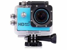 Caméra wifi sport embarquée plongée caisson caméscope 12mp full hd 1080p bleu + sd 32go yonis