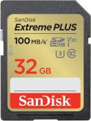 Carte mémoire SD SanDisk Extreme Plus SDHC UHS-I U3 Class10 32 Go