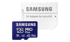 Samsung PRO Plus MB-MD128SA - Carte mémoire flash (adaptateur microSDXC vers SD inclus(e)) - 128 Go - A2 / Video Class V30 / UHS-I U3 - microSDXC UHS-