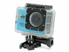 Camera embarquée sport caisson étanche waterproof 12 mp full hd 1080p bleu 64go yonis