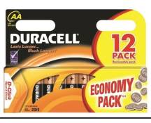 Duracell piles R06 AA 12 pièces