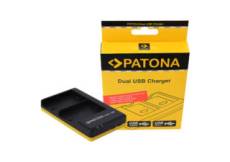 Patona Chargeur rapide double batterie pour Canon LP-E6