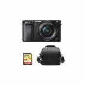 Sony SONY A6000 Black KIT SEL 16-50MM F3.5-5.6 OSS Black + 64GB SD card + camera Bag