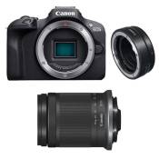 Canon appareil photo hybride eos r100 + rf-s 18-150mm f/3.5-6.3 is stm + bague ef-eos r