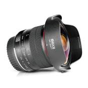 Meke Meike 8 mm f/3.5 rectangulaire ultra grand angle mise au point manuelle objectif fisheye pour Nikon F DX Plat APS-C DSLR Caméras