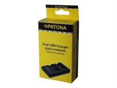 PATONA Dual Charger - Chargeur de batterie USB - 2 x charge de batteries - 700 mA - pour Panasonic Lumix G AG-GH4UP, DC-G9, G9L, G9M, GH5, GH5L, GH5M,