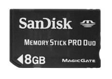 Carte Memory Stick Pro Duo Sandisk 8 Go