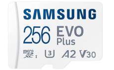 Samsung Carte mémoire Evo Plus 256 Go microSD SDXC U3 Classe 10 A2 130 Mo/s avec Adaptateur Version 2021 (MB-MC256KA/EU)