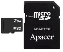 Carte Micro SD 2 Go + Adaptateur SD pour Samsung i5800 TEOS Galaxy 3
