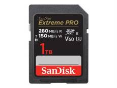 SanDisk Extreme Pro - Carte mémoire flash - 1 To - Video Class V60 / UHS-II U3 / Class10 - SDXC UHS-II