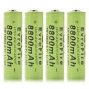 XCSOURCE 4x batterie Li ion rechargeable GTL 3.7V 18650 8800mAh BC907