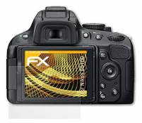 AtFoliX Protecteur d'écran Compatible avec Nikon D5100 Film Protection d'écran, antiréfléchissant et Absorbant Les Chocs FX Film Protecteur (3X)