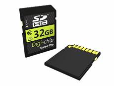 Digi-Chip 32 GO 32GB UHS-1 CLASS 10 SDHC Carte Memoire pour Sony Cybershot Cyber-Shot DSC-RX100, DSC-RX1, DSC-W710, DSC-W730, DSC-H200, DSC-TF1, DSC-W