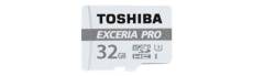 Toshiba EXCERIA PRO M401 - Carte mémoire flash (adaptateur microSDHC - SD inclus(e)) - 32 Go - UHS Class 3 / Class10 - microSDHC UHS-I