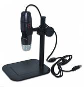 BANGWEIER Microscope numérique portable USB avec grossissement 20 x ~ 800 x avec support