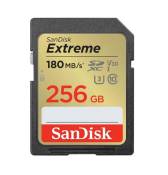 SanDisk Extreme - Carte mémoire flash - 256 Go - Video Class V30 / UHS-I U3 / Class10 - SDHC UHS-I