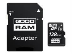 GOODRAM microCARD M1AA - Carte mémoire flash (adaptateur microSDXC vers SD inclus(e)) - 128 Go - UHS-I / Class10 - micro SDXC