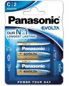 Pack de 2 piles alcaline LR14 C Panasonic Evolta
