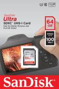 Carte mémoire SanDisk SDSDUNC-064G-GN6IN Ultra SDHC 64 Go Gris