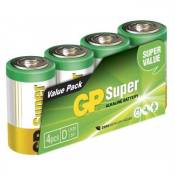 GP Super Alkaline 13A S4 - Batterie 4 x D - Alcaline